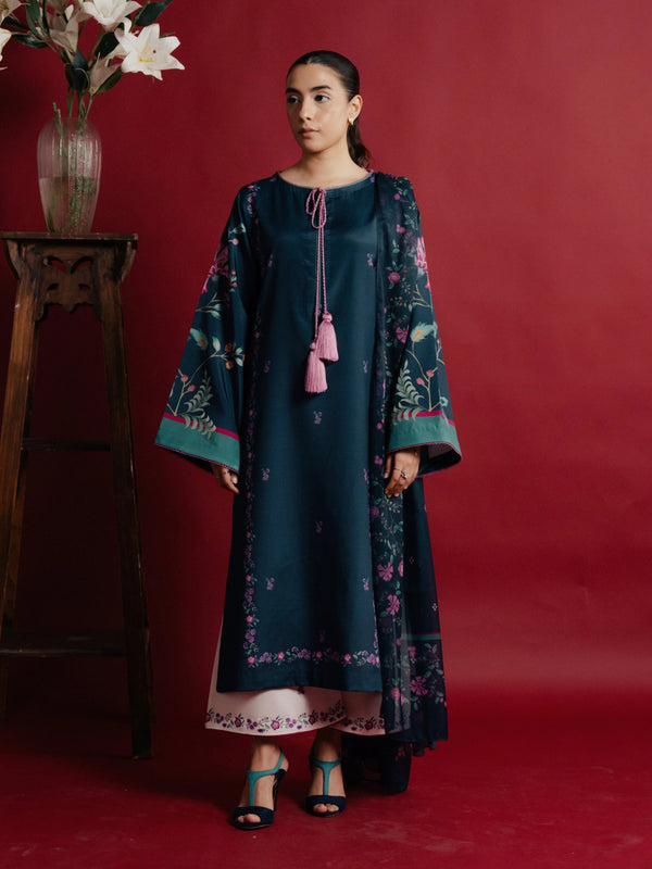 Dil-e-Ghum – Printed 3-Piece Dress (Stitched)